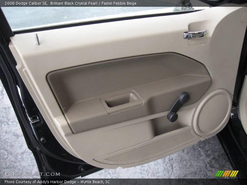 Brilliant Black Crystal Pearl / Pastel Pebble Beige 2008 Dodge Caliber SE