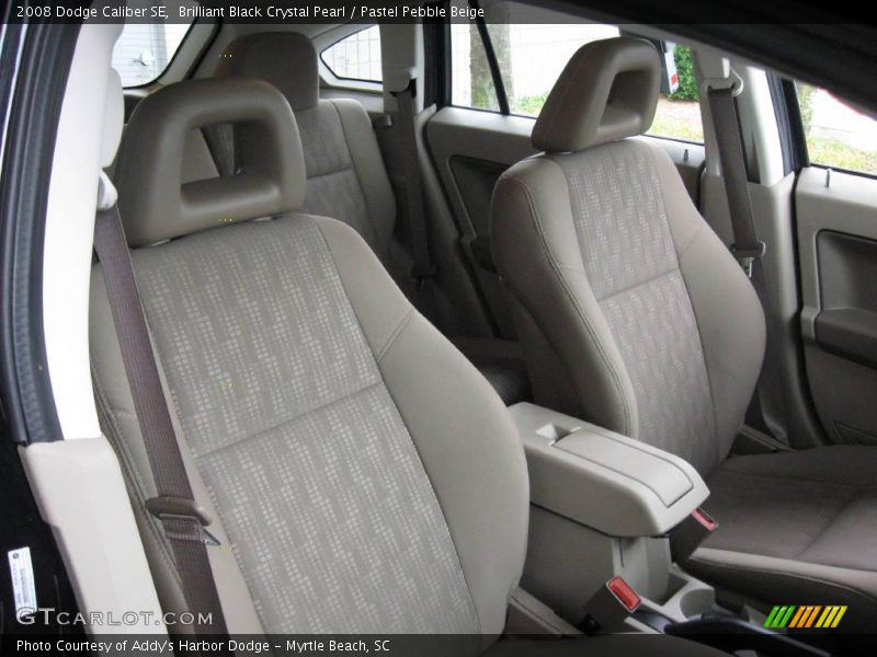 Brilliant Black Crystal Pearl / Pastel Pebble Beige 2008 Dodge Caliber SE