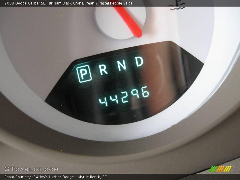 Brilliant Black Crystal Pearl / Pastel Pebble Beige 2008 Dodge Caliber SE