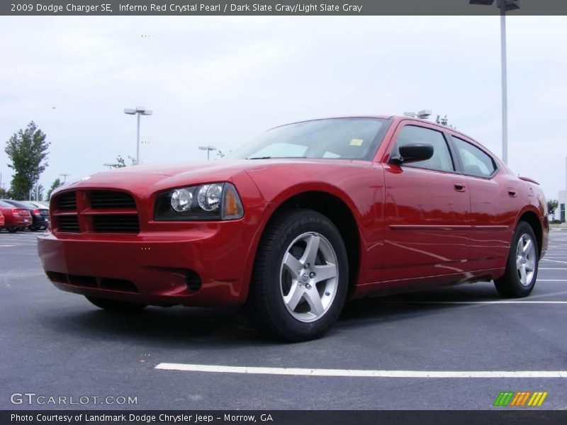 Inferno Red Crystal Pearl / Dark Slate Gray/Light Slate Gray 2009 Dodge Charger SE