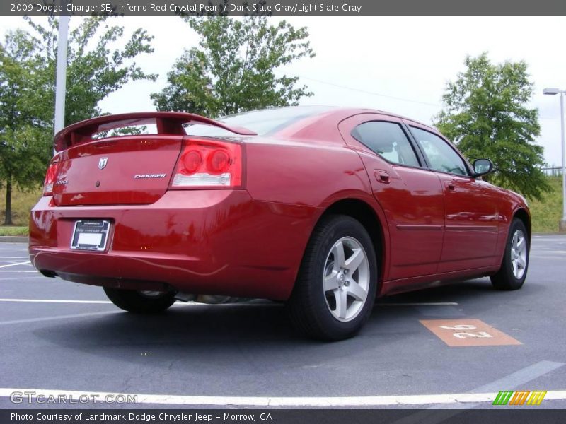 Inferno Red Crystal Pearl / Dark Slate Gray/Light Slate Gray 2009 Dodge Charger SE