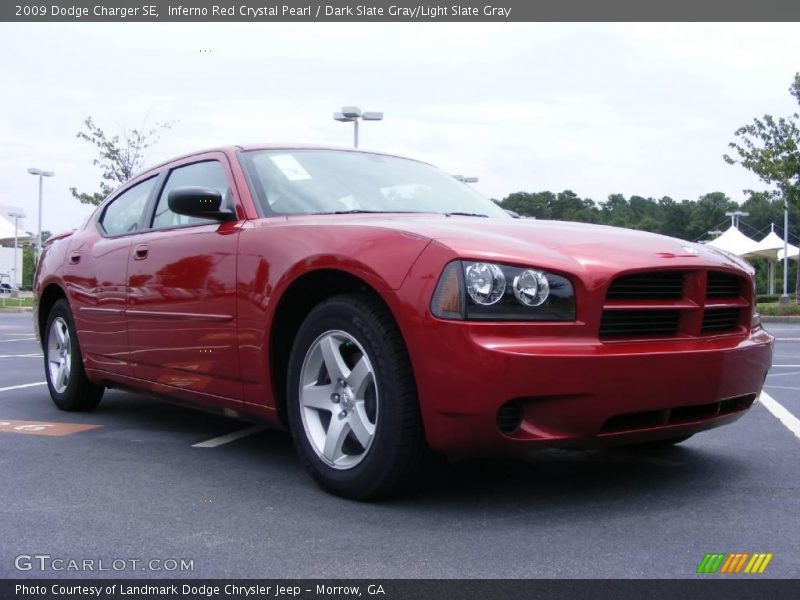 Inferno Red Crystal Pearl / Dark Slate Gray/Light Slate Gray 2009 Dodge Charger SE