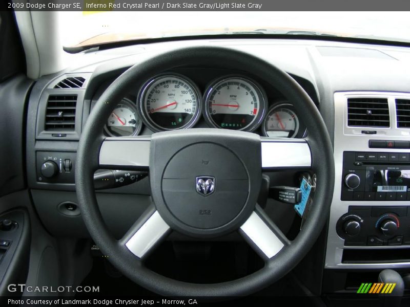 Inferno Red Crystal Pearl / Dark Slate Gray/Light Slate Gray 2009 Dodge Charger SE