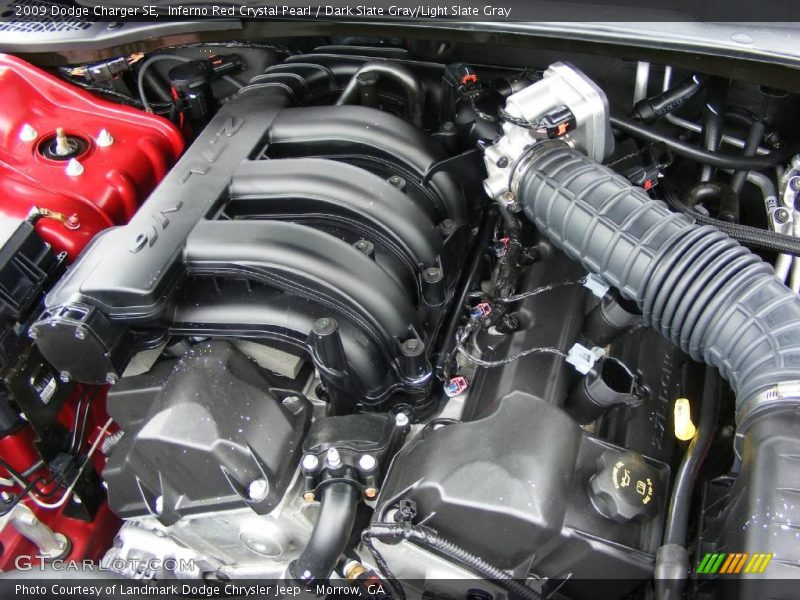 Inferno Red Crystal Pearl / Dark Slate Gray/Light Slate Gray 2009 Dodge Charger SE