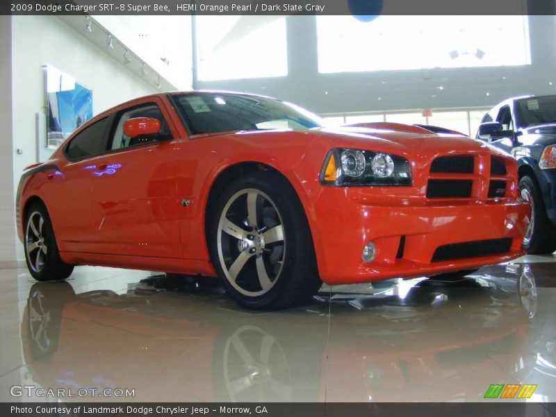 HEMI Orange Pearl / Dark Slate Gray 2009 Dodge Charger SRT-8 Super Bee