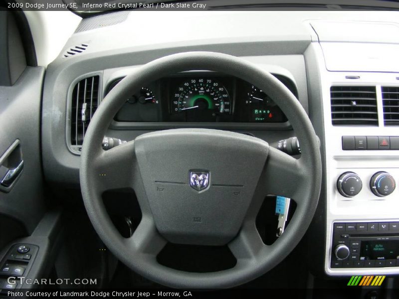 Inferno Red Crystal Pearl / Dark Slate Gray 2009 Dodge Journey SE