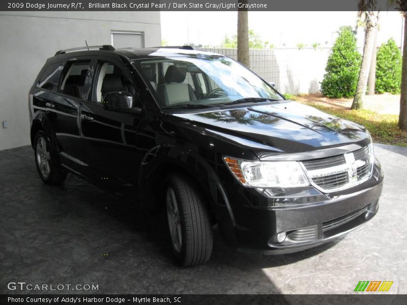 Brilliant Black Crystal Pearl / Dark Slate Gray/Light Graystone 2009 Dodge Journey R/T