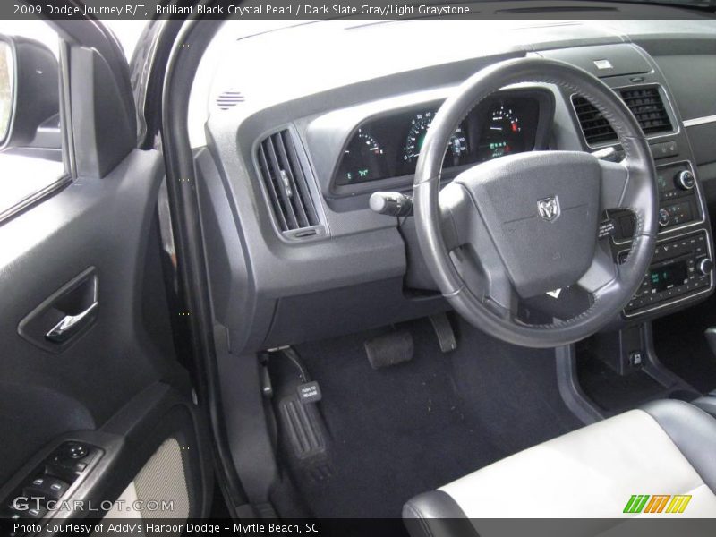 Brilliant Black Crystal Pearl / Dark Slate Gray/Light Graystone 2009 Dodge Journey R/T