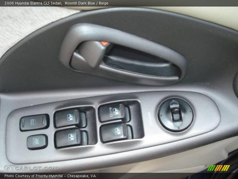 Moonlit Dark Blue / Beige 2006 Hyundai Elantra GLS Sedan