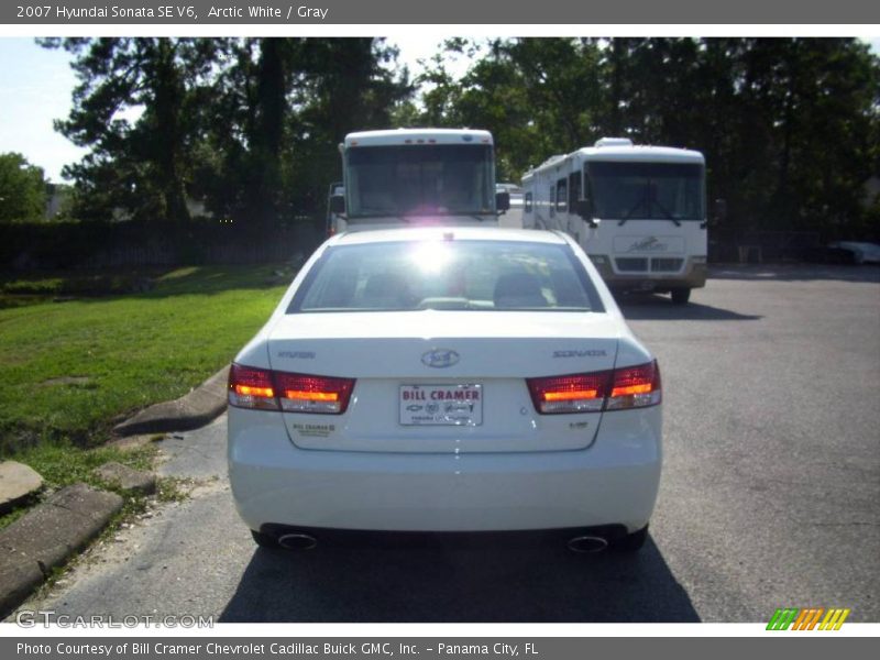 Arctic White / Gray 2007 Hyundai Sonata SE V6