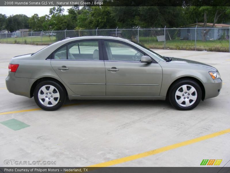 Natural Khaki Green / Beige 2008 Hyundai Sonata GLS V6