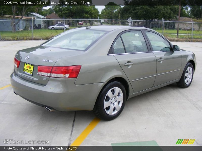 Natural Khaki Green / Beige 2008 Hyundai Sonata GLS V6