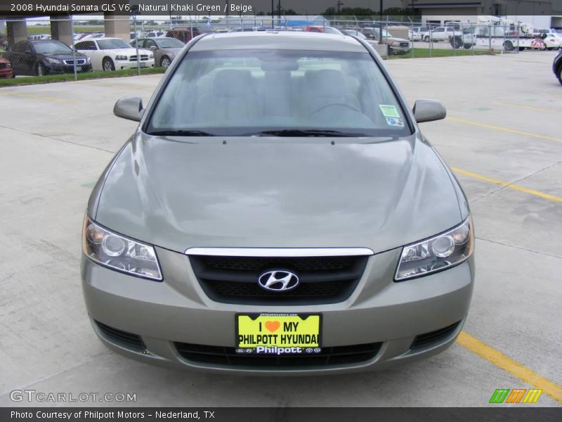 Natural Khaki Green / Beige 2008 Hyundai Sonata GLS V6