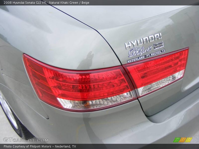 Natural Khaki Green / Beige 2008 Hyundai Sonata GLS V6