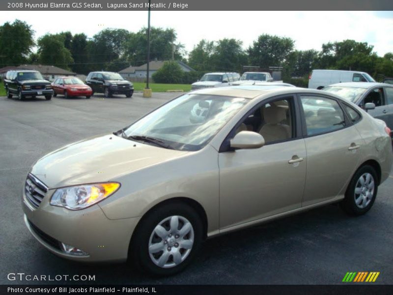 Laguna Sand Metallic / Beige 2008 Hyundai Elantra GLS Sedan