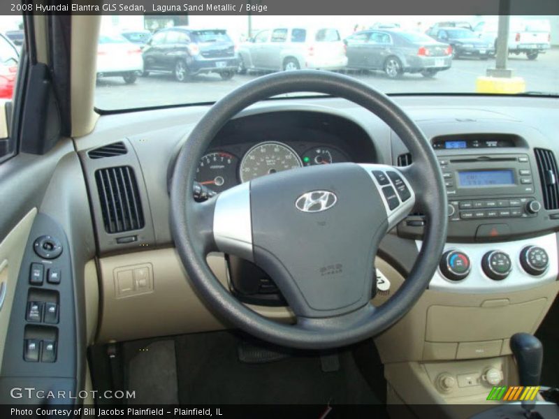 Laguna Sand Metallic / Beige 2008 Hyundai Elantra GLS Sedan