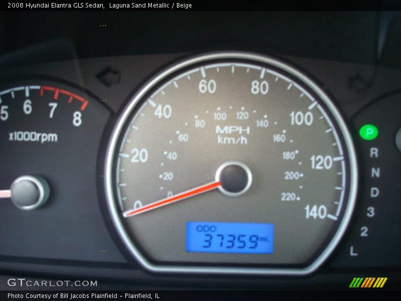 Laguna Sand Metallic / Beige 2008 Hyundai Elantra GLS Sedan