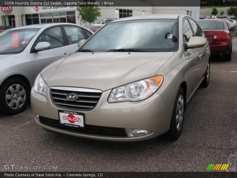 Laguna Sand Metallic / Beige 2008 Hyundai Elantra GLS Sedan