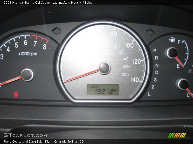 Laguna Sand Metallic / Beige 2008 Hyundai Elantra GLS Sedan