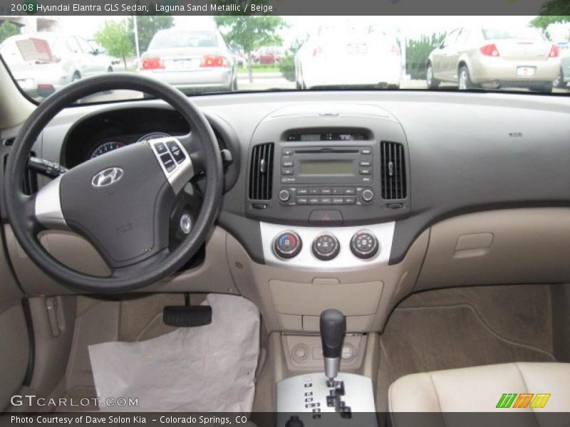 Laguna Sand Metallic / Beige 2008 Hyundai Elantra GLS Sedan