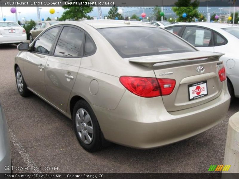 Laguna Sand Metallic / Beige 2008 Hyundai Elantra GLS Sedan