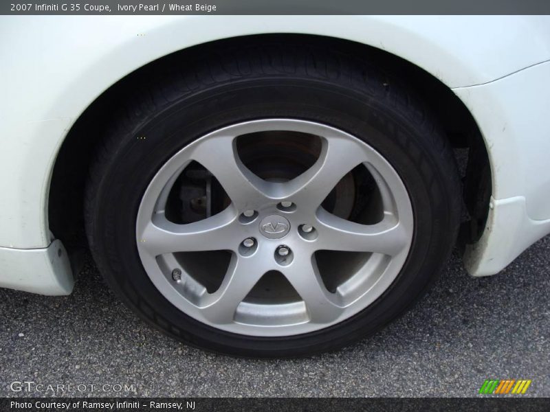Ivory Pearl / Wheat Beige 2007 Infiniti G 35 Coupe