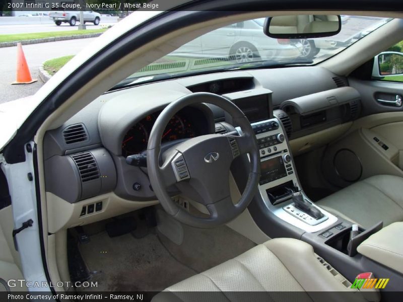 Ivory Pearl / Wheat Beige 2007 Infiniti G 35 Coupe