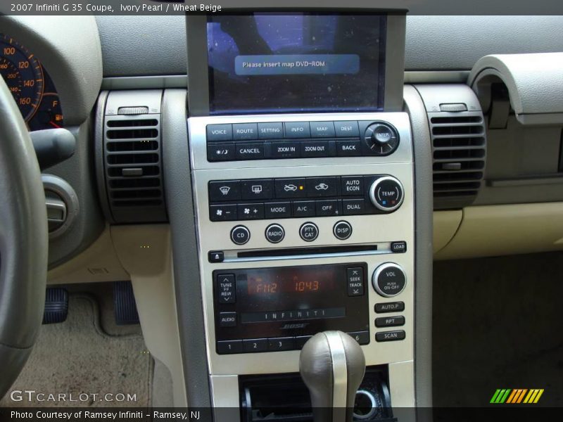 Ivory Pearl / Wheat Beige 2007 Infiniti G 35 Coupe