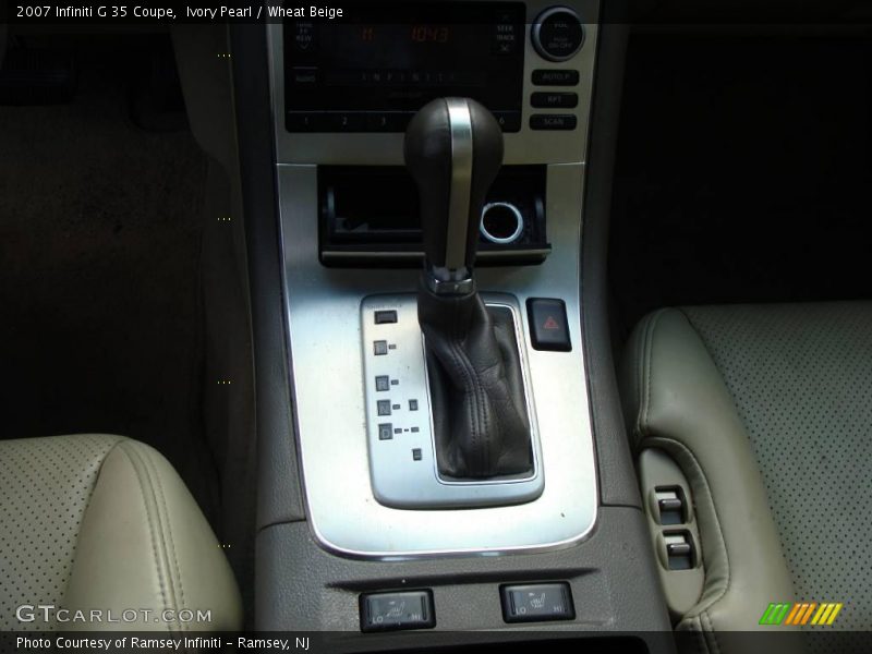 Ivory Pearl / Wheat Beige 2007 Infiniti G 35 Coupe