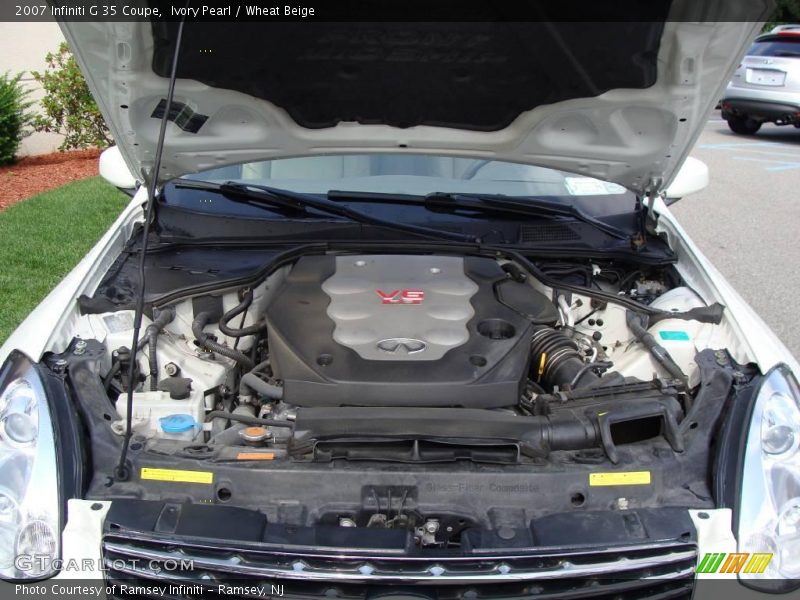 Ivory Pearl / Wheat Beige 2007 Infiniti G 35 Coupe