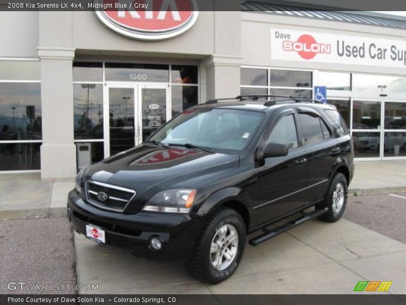Midnight Blue / Gray 2008 Kia Sorento LX 4x4
