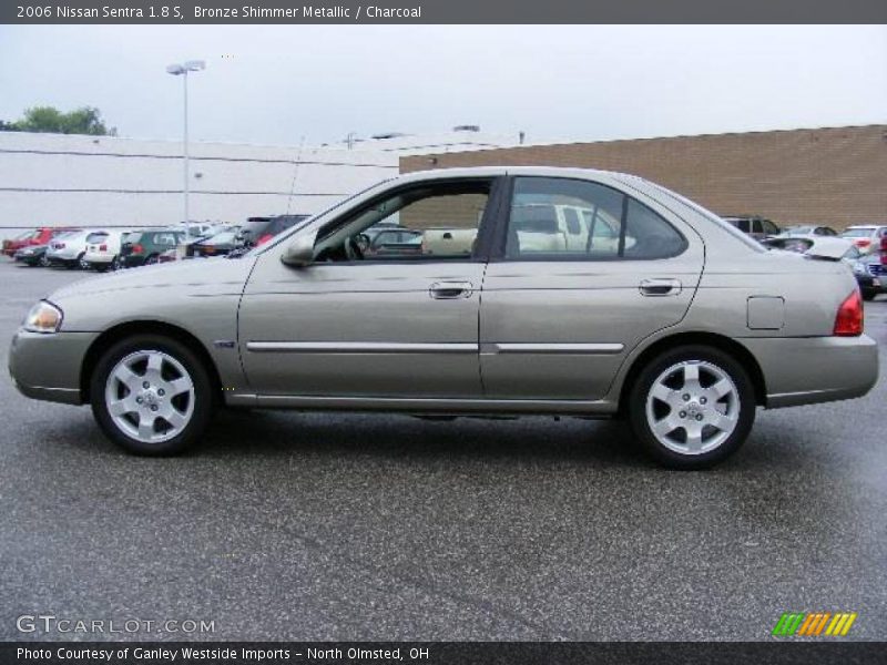 Bronze Shimmer Metallic / Charcoal 2006 Nissan Sentra 1.8 S