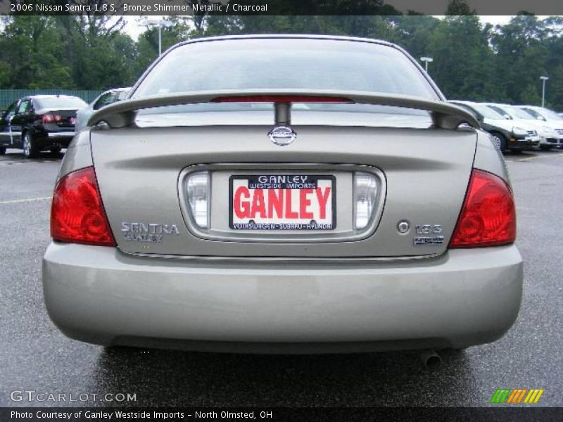 Bronze Shimmer Metallic / Charcoal 2006 Nissan Sentra 1.8 S