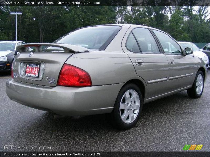 Bronze Shimmer Metallic / Charcoal 2006 Nissan Sentra 1.8 S