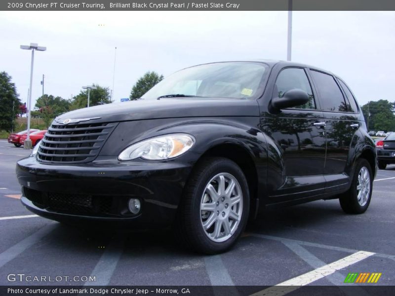 Brilliant Black Crystal Pearl / Pastel Slate Gray 2009 Chrysler PT Cruiser Touring