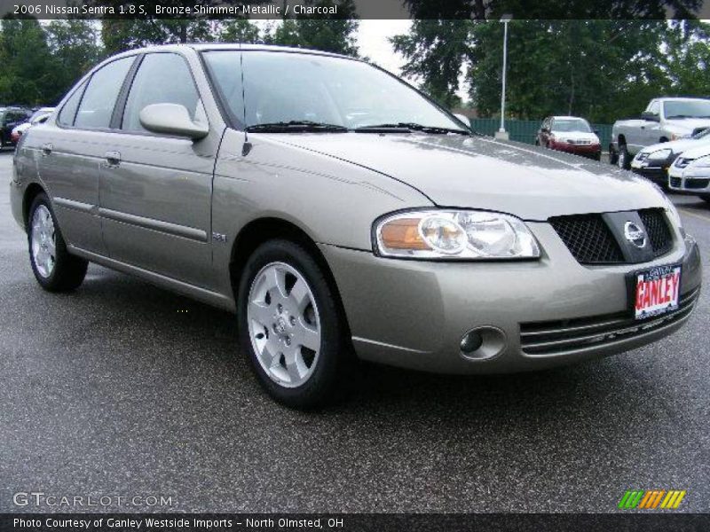 Bronze Shimmer Metallic / Charcoal 2006 Nissan Sentra 1.8 S
