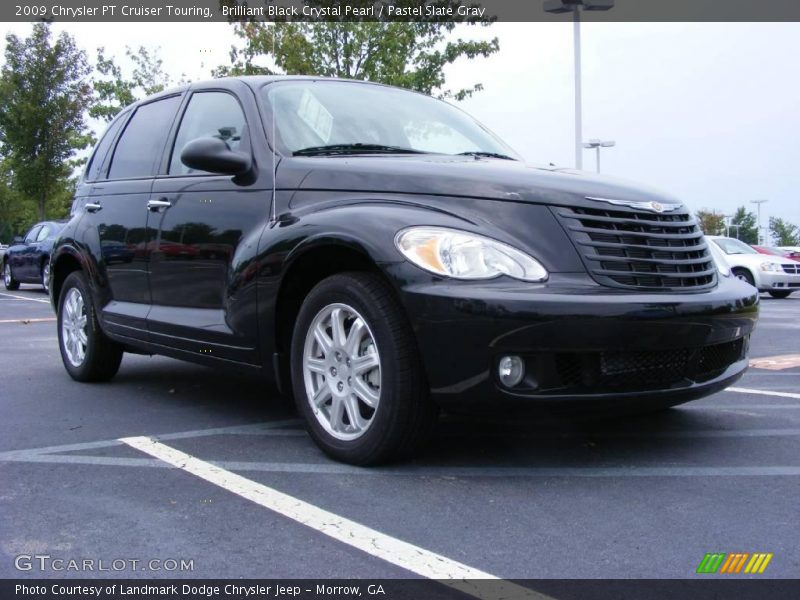 Brilliant Black Crystal Pearl / Pastel Slate Gray 2009 Chrysler PT Cruiser Touring