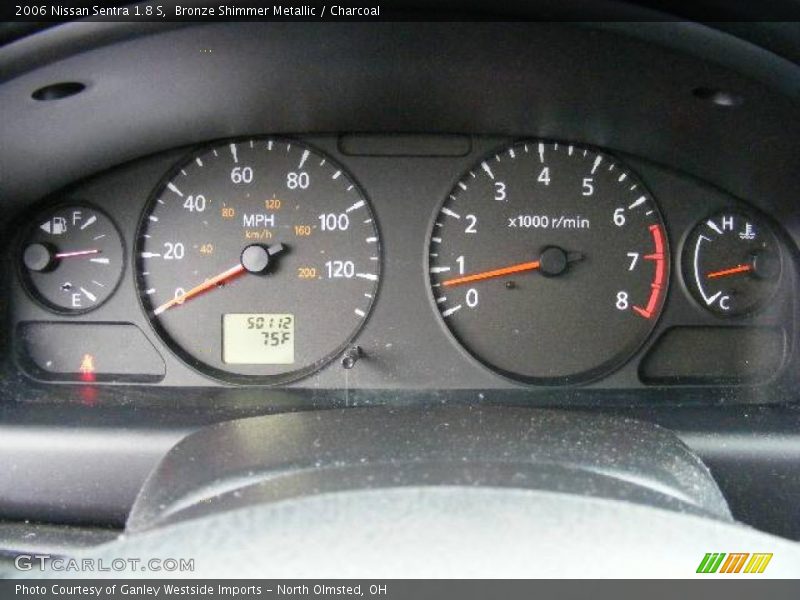 Bronze Shimmer Metallic / Charcoal 2006 Nissan Sentra 1.8 S