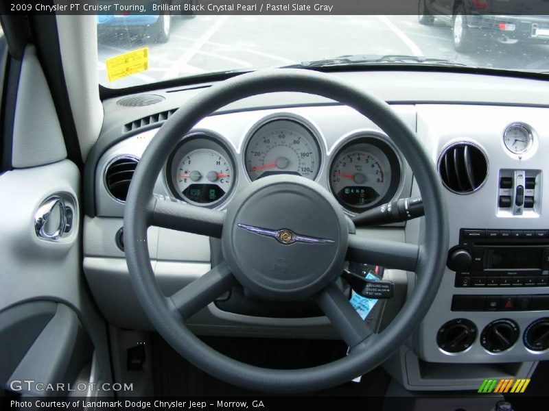 Brilliant Black Crystal Pearl / Pastel Slate Gray 2009 Chrysler PT Cruiser Touring