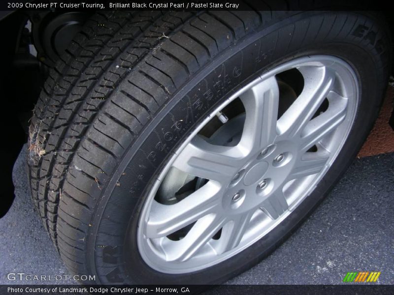 Brilliant Black Crystal Pearl / Pastel Slate Gray 2009 Chrysler PT Cruiser Touring