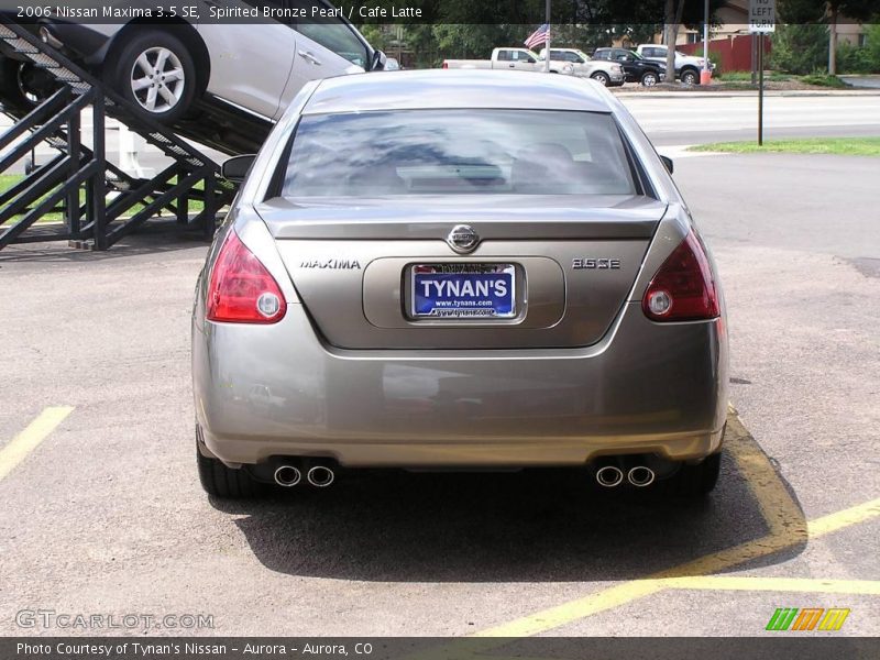 Spirited Bronze Pearl / Cafe Latte 2006 Nissan Maxima 3.5 SE