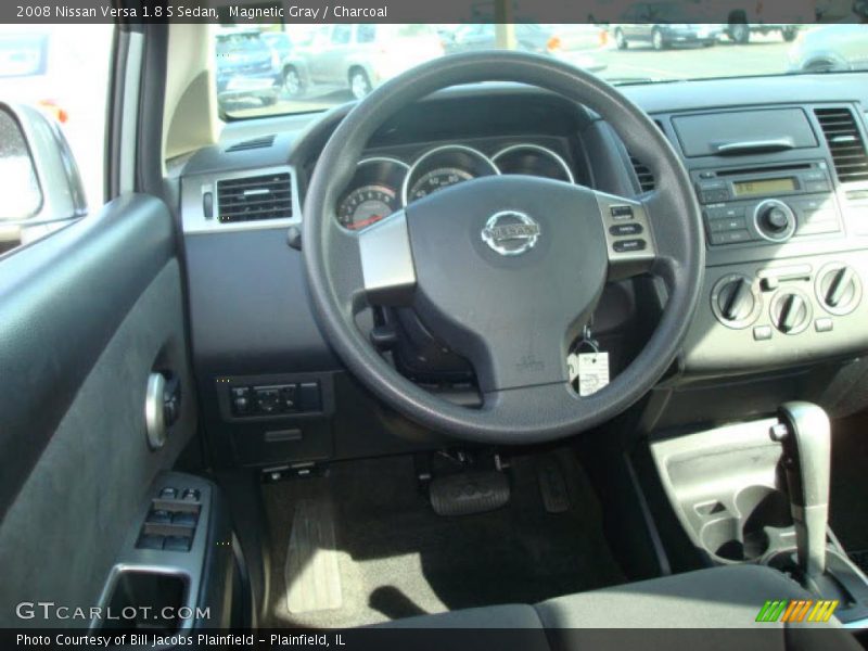 Magnetic Gray / Charcoal 2008 Nissan Versa 1.8 S Sedan