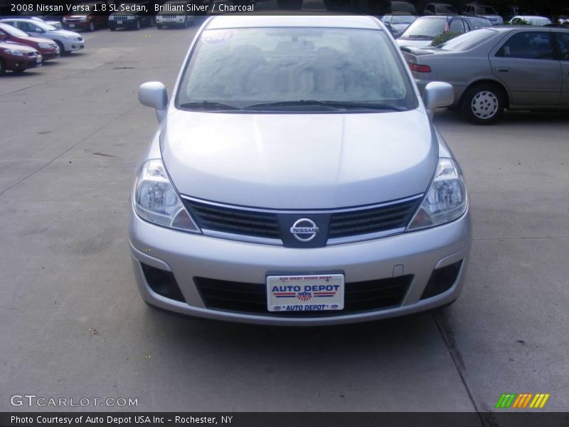 Brilliant Silver / Charcoal 2008 Nissan Versa 1.8 SL Sedan