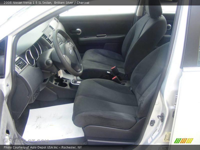 Brilliant Silver / Charcoal 2008 Nissan Versa 1.8 SL Sedan