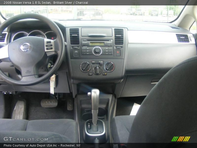 Brilliant Silver / Charcoal 2008 Nissan Versa 1.8 SL Sedan