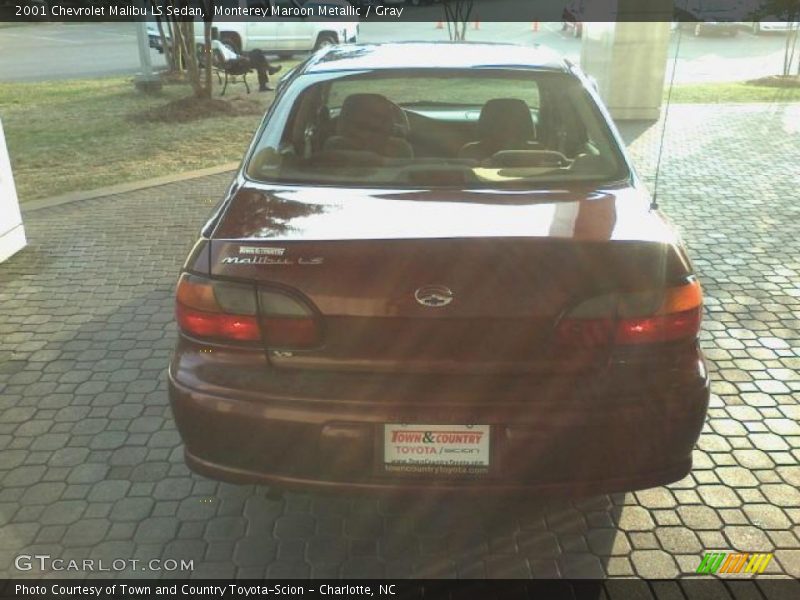 Monterey Maroon Metallic / Gray 2001 Chevrolet Malibu LS Sedan