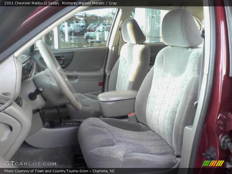 Monterey Maroon Metallic / Gray 2001 Chevrolet Malibu LS Sedan
