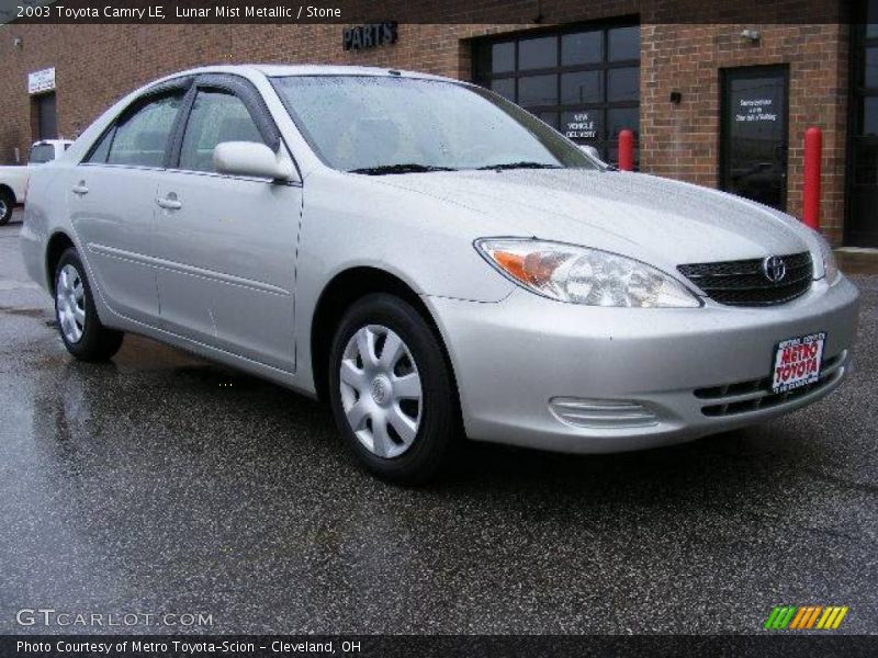 Lunar Mist Metallic / Stone 2003 Toyota Camry LE
