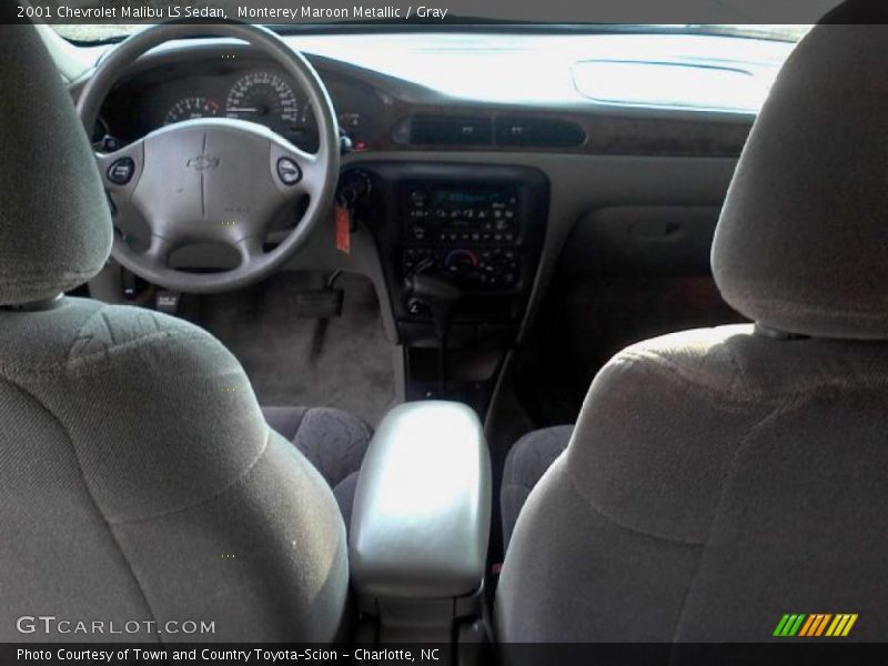 Monterey Maroon Metallic / Gray 2001 Chevrolet Malibu LS Sedan