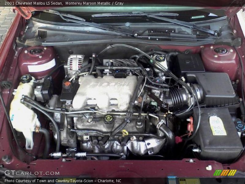 Monterey Maroon Metallic / Gray 2001 Chevrolet Malibu LS Sedan